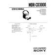 SONY MDRCD3000 Service Manual