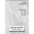 ARTHUR MARTIN ELECTROLUX RU2101W-1 Owners Manual