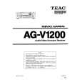 TEAC AG-V1200 Service Manual