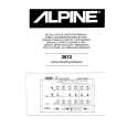 ALPINE 3672 Owners Manual