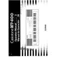 CASIO MT600 Owners Manual