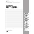 PIONEER DVR-920H Owners Manual