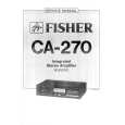 FISHER CA270 Service Manual