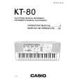 CASIO KT80 Owners Manual