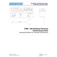 SHURE P4MTRE1 Owners Manual