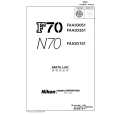 NIKON F70 Parts Catalog