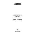 ZANUSSI ZCE564NW Owners Manual