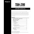 ROLAND TDA-700 Manual de Usuario