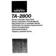 ONKYO TA-2800 Owners Manual