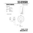 SONY SSD205DX Service Manual