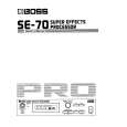 BOSS SE-70 Owners Manual