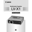 CANON LV-X1 Instrukcja Obsługi