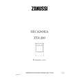 ZANUSSI ZTA230 Owners Manual