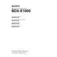 SONY BDKP-E1005 Instrukcja Serwisowa