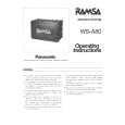 PANASONIC WSA80 Owners Manual