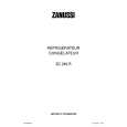 ZANUSSI ZC 249 R Owners Manual
