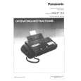 PANASONIC KXF110 Owners Manual
