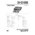 SONY XV-D1000 Service Manual