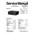 TECHNICS RS-X911 Service Manual