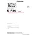 PIONEER S-F80/SXTW/EW5 Instrukcja Serwisowa