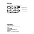 SONY BVM-20M4E Service Manual