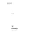 SONY MDXC800 Instrukcja Obsługi