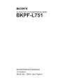 SONY BKPF-L751 Service Manual