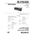 SONY XR4800 Service Manual