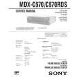 SONY MDXC670/RDS Service Manual