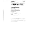 SONY EXM-502 Owners Manual