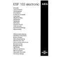 AEG ESF103 Owners Manual