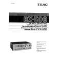 TEAC BX-500 Owners Manual