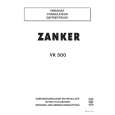 ZANKER VK500 Owners Manual
