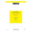 ZANUSSI ZWG3104 Owners Manual