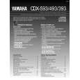 YAMAHA CDX-493 Manual de Usuario