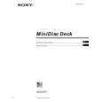 SONY MDSS707 Owners Manual