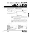YAMAHA CDX-E100 Manual de Usuario