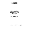ZANUSSI ZCV562NW Owners Manual
