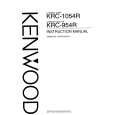 KENWOOD KRC-1054R Manual de Usuario