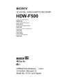 SONY HKDV-501A Instrukcja Obsługi