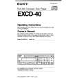 SONY EXCD-40 Instrukcja Obsługi