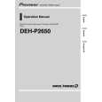 PIONEER DEH-P2650/XR/ES Instrukcja Obsługi
