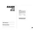 BAUER VCE400 Instrukcja Obsługi