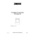 ZANUSSI TD4212W Owners Manual