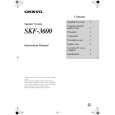 ONKYO SKF3600 Owners Manual