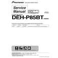 PIONEER DEH-P85BT/XN/EW5 Instrukcja Serwisowa