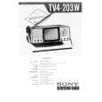 SONY TV4-203W Service Manual