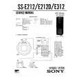 SONY SSE212D Service Manual