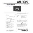 SONY WM-FX822 Instrukcja Serwisowa