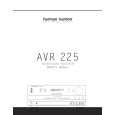 HARMAN KARDON AVR 225 Owners Manual